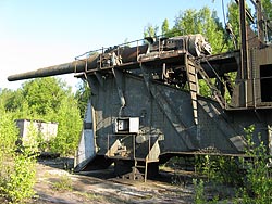 305 мм орудие на Ржевском полигоне