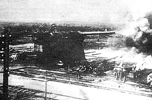 Испытания 12-дм орудия на Ржевском полигоне в 1915 г.